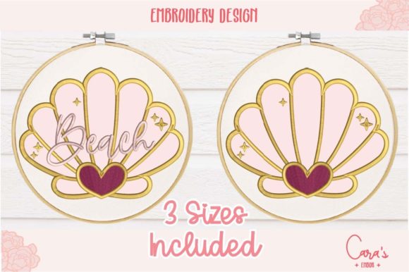 Beach Clam Applique: Summer Vibes for Holiday Gifts