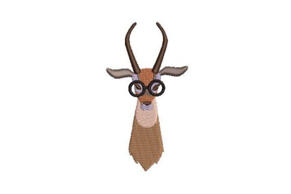 Hipster Gazelle: A Cool Twist for Holiday Embroidery