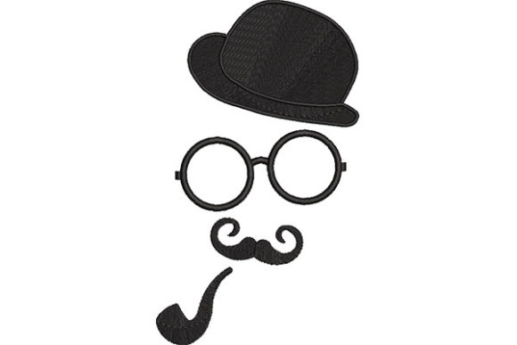 Man Smoking a Pipe: A Vintage Review for Business Merch