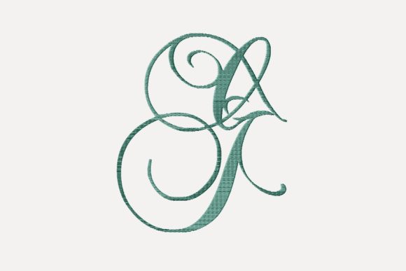 Monogram G Cursive Script Letter Review