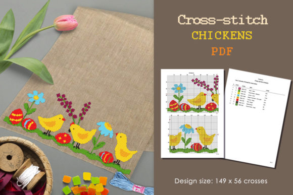 Reviewing Cross Stitch Pattern Chickens for Holiday Sales