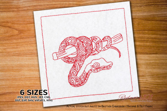 Snake with Zentangle: A Bold Craft Fair Seller