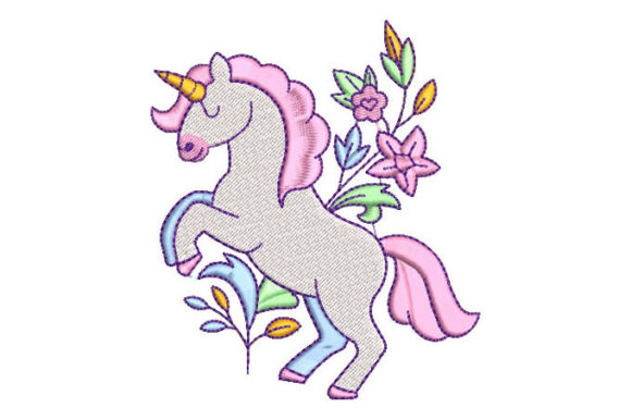 White Unicorn with Flowers: A Boutique Embroidery Review